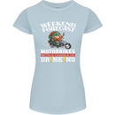 Weekend Forecast Motorbikes Womens Petite Cut T-Shirt Light Blue