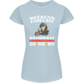 Weekend Forecast Motorbikes Womens Petite Cut T-Shirt Light Blue