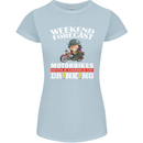 Weekend Forecast Motorbikes Womens Petite Cut T-Shirt Light Blue