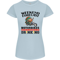Weekend Forecast Motorbikes Womens Petite Cut T-Shirt Light Blue
