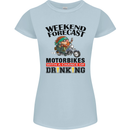 Weekend Forecast Motorbikes Womens Petite Cut T-Shirt Light Blue