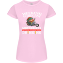 Weekend Forecast Motorbikes Womens Petite Cut T-Shirt Light Pink