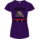 Weekend Forecast Motorbikes Womens Petite Cut T-Shirt Purple