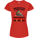 Weekend Forecast Motorbikes Womens Petite Cut T-Shirt Red