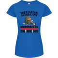 Weekend Forecast Motorbikes Womens Petite Cut T-Shirt Royal Blue