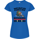 Weekend Forecast Motorbikes Womens Petite Cut T-Shirt Royal Blue