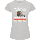 Weekend Forecast Motorbikes Womens Petite Cut T-Shirt Sports Grey
