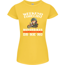 Weekend Forecast Motorbikes Womens Petite Cut T-Shirt Yellow