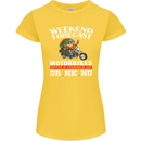 Weekend Forecast Motorbikes Womens Petite Cut T-Shirt Yellow
