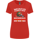 Weekend Forecast Motorbikes Womens Wider Cut T-Shirt Red
