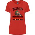 Weekend Forecast Motorbikes Womens Wider Cut T-Shirt Red