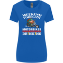 Weekend Forecast Motorbikes Womens Wider Cut T-Shirt Royal Blue