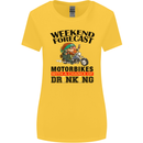 Weekend Forecast Motorbikes Womens Wider Cut T-Shirt Yellow