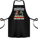 Weekend Forecast Rugby Funny Beer Alcohol Cotton Apron 100% Organic Black