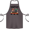 Weekend Forecast Rugby Funny Beer Alcohol Cotton Apron 100% Organic Dark Grey