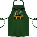 Weekend Forecast Rugby Funny Beer Alcohol Cotton Apron 100% Organic Forest Green