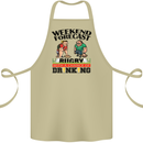 Weekend Forecast Rugby Funny Beer Alcohol Cotton Apron 100% Organic Khaki