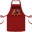 Weekend Forecast Rugby Funny Beer Alcohol Cotton Apron 100% Organic Maroon