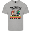 Weekend Forecast Rugby Funny Beer Alcohol Mens Cotton T-Shirt Tee Top Sports Grey