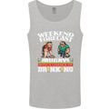 Weekend Forecast Rugby Funny Beer Alcohol Mens Vest Tank Top Sports Grey