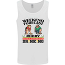 Weekend Forecast Rugby Funny Beer Alcohol Mens Vest Tank Top White