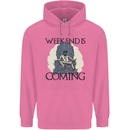 Weekend Funny Beer Cider Wine Alcohol Gin Childrens Kids Hoodie Azalea