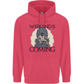 Weekend Funny Beer Cider Wine Alcohol Gin Childrens Kids Hoodie Heliconia