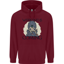 Weekend Funny Beer Cider Wine Alcohol Gin Childrens Kids Hoodie Maroon