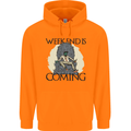 Weekend Funny Beer Cider Wine Alcohol Gin Childrens Kids Hoodie Orange
