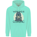 Weekend Funny Beer Cider Wine Alcohol Gin Childrens Kids Hoodie Peppermint