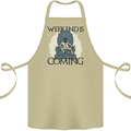 Weekend Funny Beer Cider Wine Alcohol Gin Cotton Apron 100% Organic Khaki