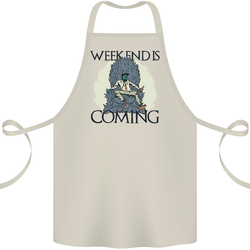 Weekend Funny Beer Cider Wine Alcohol Gin Cotton Apron 100% Organic Natural