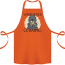 Weekend Funny Beer Cider Wine Alcohol Gin Cotton Apron 100% Organic Orange