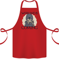 Weekend Funny Beer Cider Wine Alcohol Gin Cotton Apron 100% Organic Red