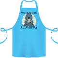 Weekend Funny Beer Cider Wine Alcohol Gin Cotton Apron 100% Organic Turquoise