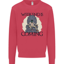 Weekend Funny Beer Cider Wine Alcohol Gin Kids Sweatshirt Jumper Heliconia
