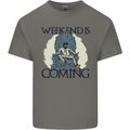 Weekend Funny Beer Cider Wine Alcohol Gin Kids T-Shirt Childrens Charcoal