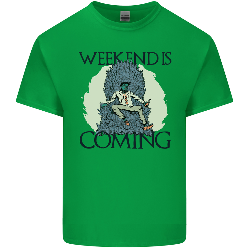 Weekend Funny Beer Cider Wine Alcohol Gin Kids T-Shirt Childrens Irish Green