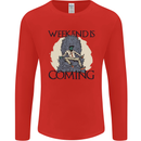 Weekend Funny Beer Cider Wine Alcohol Gin Mens Long Sleeve T-Shirt Red