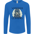 Weekend Funny Beer Cider Wine Alcohol Gin Mens Long Sleeve T-Shirt Royal Blue