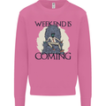 Weekend Funny Beer Cider Wine Alcohol Gin Mens Sweatshirt Jumper Azalea