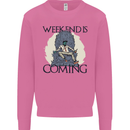 Weekend Funny Beer Cider Wine Alcohol Gin Mens Sweatshirt Jumper Azalea