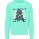 Weekend Funny Beer Cider Wine Alcohol Gin Mens Sweatshirt Jumper Peppermint
