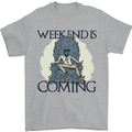 Weekend Funny Beer Cider Wine Alcohol Gin Mens T-Shirt 100% Cotton Sports Grey