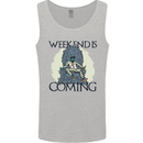 Weekend Funny Beer Cider Wine Alcohol Gin Mens Vest Tank Top Sports Grey