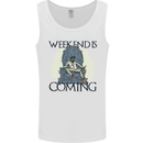 Weekend Funny Beer Cider Wine Alcohol Gin Mens Vest Tank Top White