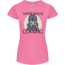 Weekend Funny Beer Cider Wine Alcohol Gin Womens Petite Cut T-Shirt Azalea