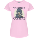Weekend Funny Beer Cider Wine Alcohol Gin Womens Petite Cut T-Shirt Light Pink