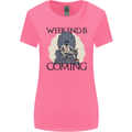 Weekend Funny Beer Cider Wine Alcohol Gin Womens Wider Cut T-Shirt Azalea