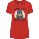 Weekend Funny Beer Cider Wine Alcohol Gin Womens Wider Cut T-Shirt Red